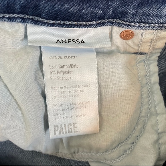 Paige Anessa Wide Leg Crop Jeans - Picture 10 of 12